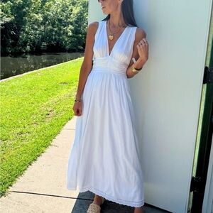 cowl halter dress Serving Allure Halter Cowl Neck Midi Dress main image 0